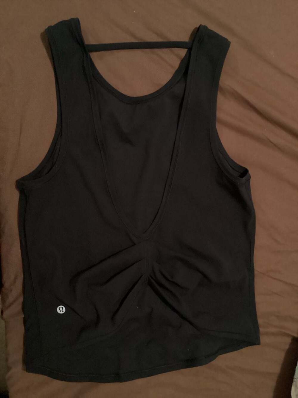 Lululemon Black Open Back Tank Top